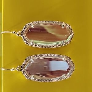 SOLD Kendra Scott Elle, Dichroic Glass earrings.